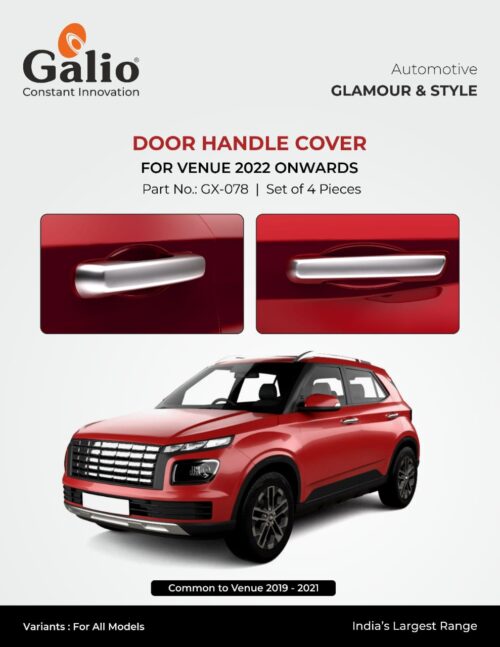 Chrome Finish Door Handle Cover for Hyundai Venue
