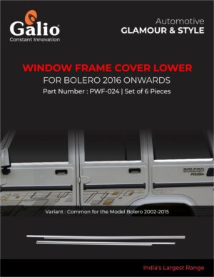 Chrome Line Window Frame Cover Lower for Mahindra Bolero