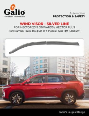 MG Hector Door Visor - Chrome Line