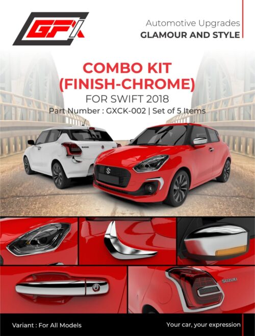 Maruti Suzuki Swift chrome finish combo kit