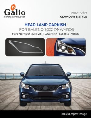 Chrome Finish Head Lamp Garnish for Maruti Suzuki Baleno