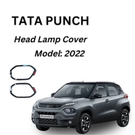 black Finish Head Lamp Garnish for Tata Punch