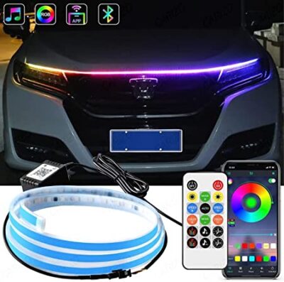 RGB LED Hood Strip Lights for all Car