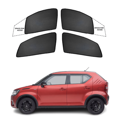 Window Fix Black Sunshades For Maruti Suzuki Ignis