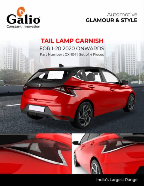 Hyundai I20 Tail Lamp Garnish Chrome Finish