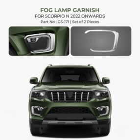Mahindra Scorpio N Fog Lamp Garnish - Chrome Finish