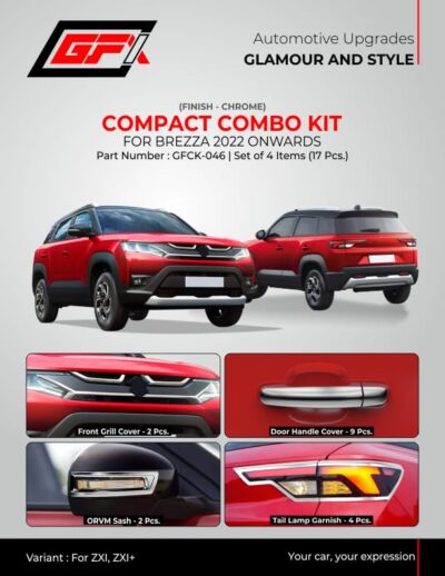 Maruti Suzuki Brezza Compact Combo Kit Chrome Finish