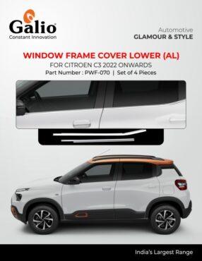 Citroen C3 Window Frame Cover Lower - Aluminium