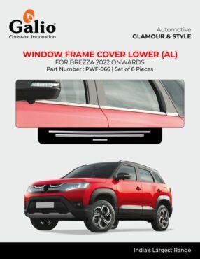 Window Frame Cover Lower For Maruti Suzuki Brezza - Aluminium