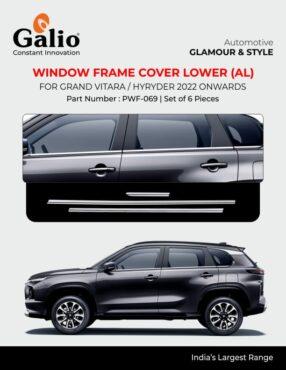 Window Frame Cover Lower For Maruti Suzuki Grand Vitara - Aluminium
