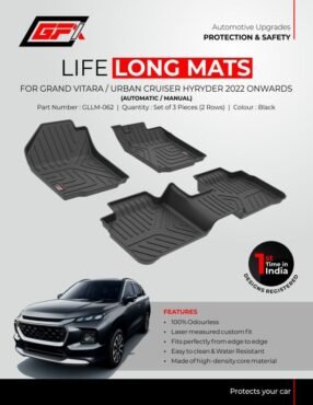 Car Floor Mats For Maruti Suzuki Grand Vitara - 2022 Onwards