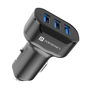 Car Power 11 Fast Car Charger with Triple Port