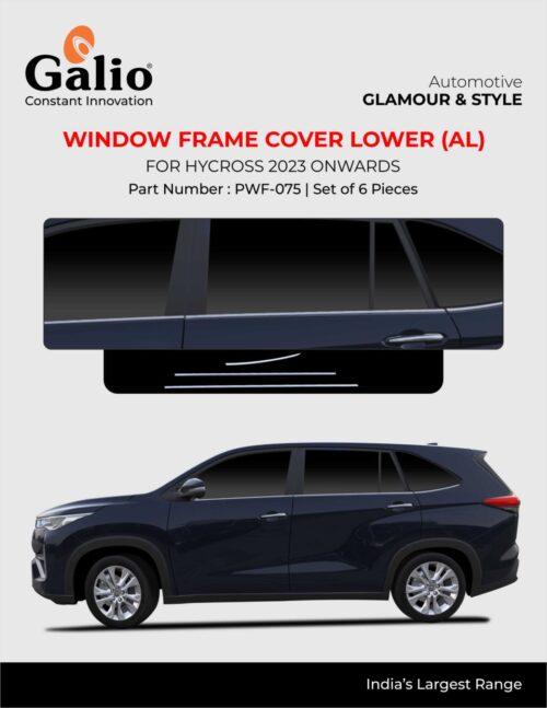 Window Frame Cover Lower For Toyota Hycross - Aluminium