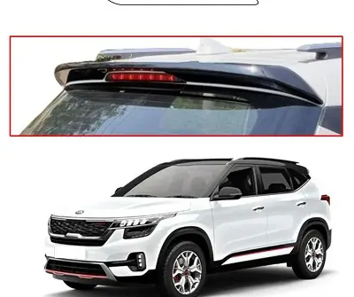 ABS Glossy Black Spoiler For Kia Seltos - Model 2019 Onwards