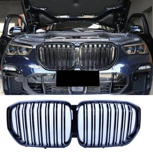 Dual Bar Grill Black For BMW X7 - Model 2019 Onwards - Image 3