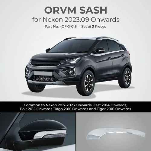 Chrome Finish ORVM Sash For Tata Nexon - Model 2024 Onwards