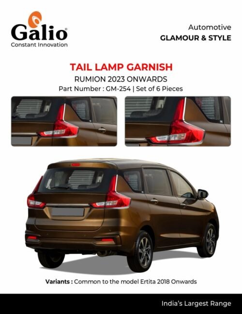 Tail Lamp Garnish For Toyota Rumion - Model 2023 Onwards