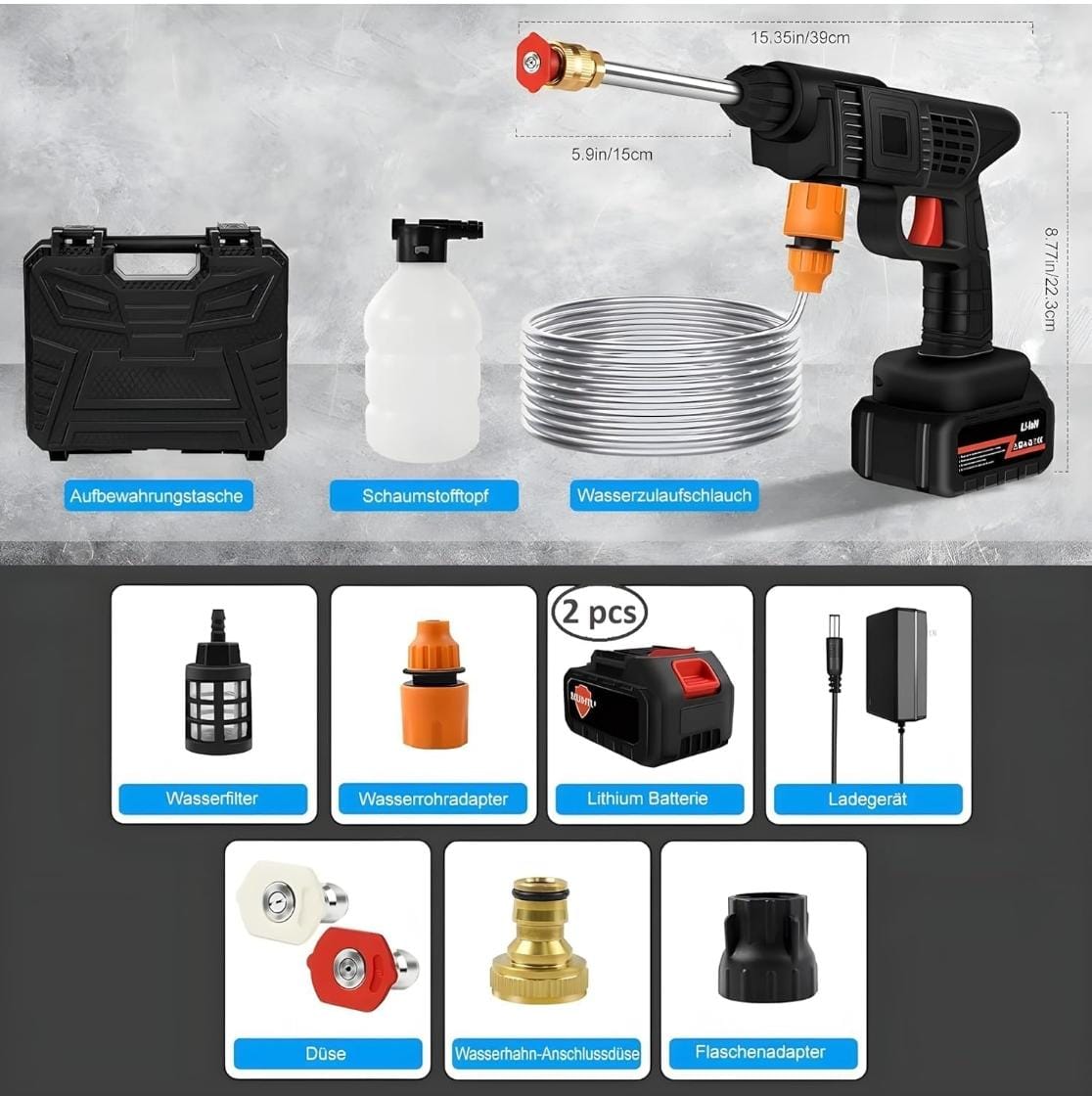 Professional Wireless Car Washer With Suitcase - Image 2