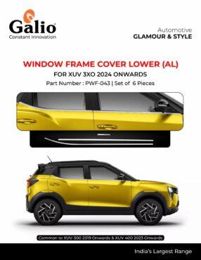 Window Frame Cover Lower For Mahindra XUV 3XO - Model 2024 Onwards