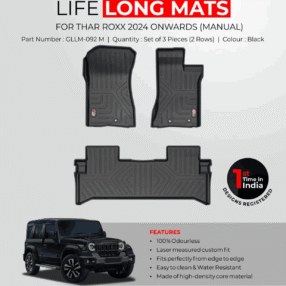 Life Long Mats For Mahindra Thar Roxx - Model 2024 Onwards