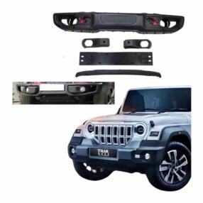 Wrangler Style Metal Bumper For Thar & Roxx - Model 2020 & 2024 Onwards