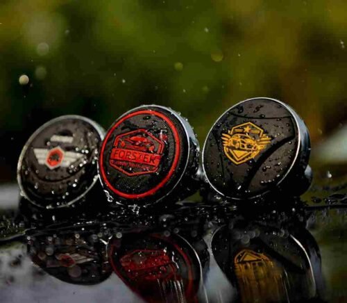Car Steering Wheel Knob With Metal Cap - Image 2