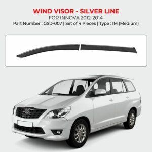 Silver Line Door Visor For Innova - Model 2012 Onwards