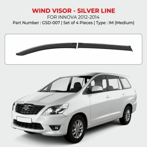 Silver Line Door Visor For Innova - Model 2012 Onwards