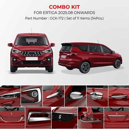Chrome Finish Compact Combo Kit For Ertiga – Model 2026 Onwards