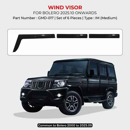 Premium Door Visor For Bolero - Model 2026 Onwards