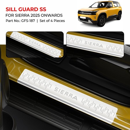 Stainless Steel(SS) Sill Guard For Sierra - Model 2025 Onwards