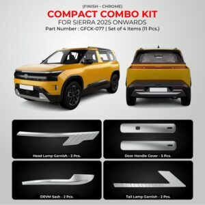 Chrome Finish Compact Combo Kit For Sierra – Model 2025 Onwards