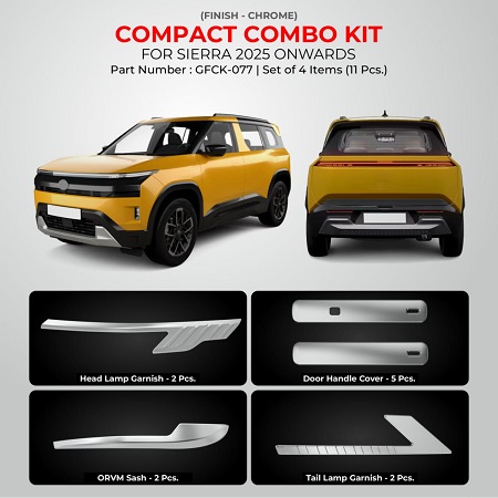 Chrome Finish Compact Combo Kit For Sierra – Model 2025 Onwards